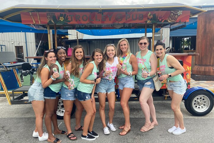 Private Trolley Pub w/ Bar+Mural Stops: up to 15ppl - Photo 1 of 11